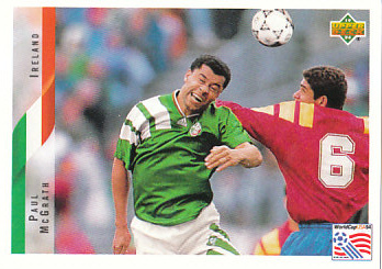 Paul McGrath Republic of Ireland Upper Deck World Cup 1994 Eng/Ita #167